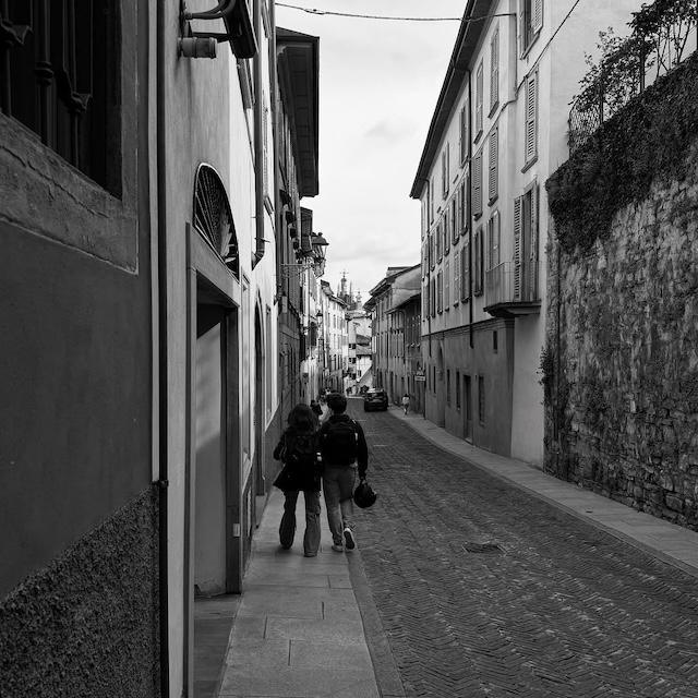 Bergamo in discesa
